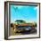 Vintage Car in Gold Paint with Chrome Grill-Salvatore Elia-Framed Photographic Print