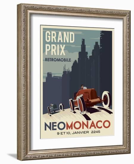 Vintage Car Race-Steve Thomas-Framed Giclee Print