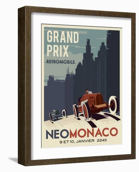 Vintage Car Race-Steve Thomas-Framed Giclee Print