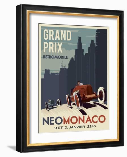 Vintage Car Race-Steve Thomas-Framed Giclee Print