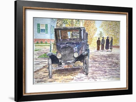 Vintage Car, Richmondtown, 2013-Anthony Butera-Framed Giclee Print