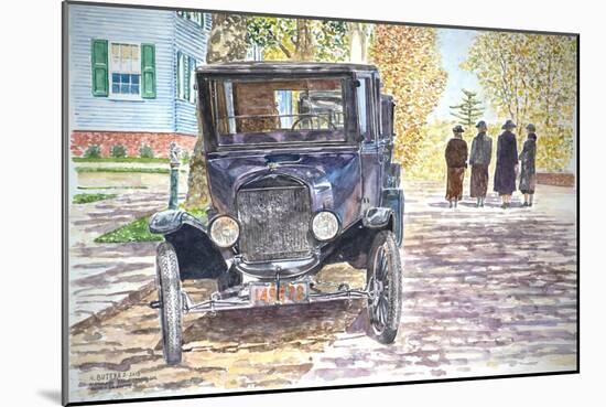 Vintage Car, Richmondtown, 2013-Anthony Butera-Mounted Giclee Print