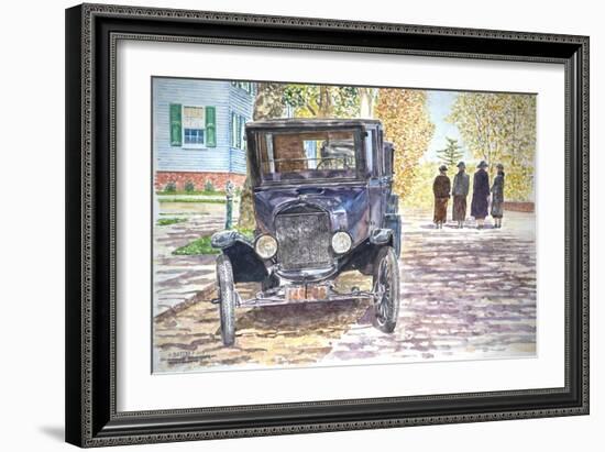 Vintage Car, Richmondtown, 2013-Anthony Butera-Framed Giclee Print