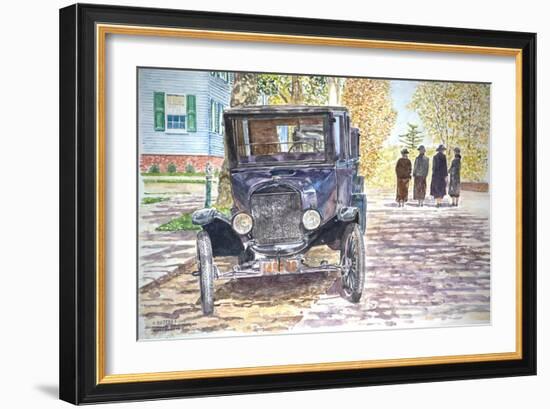 Vintage Car, Richmondtown, 2013-Anthony Butera-Framed Giclee Print