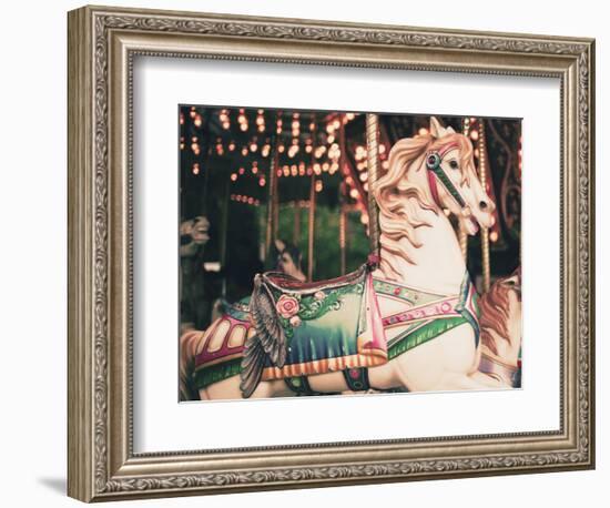 Vintage Carousel Horse-Andrekart Photography-Framed Photographic Print