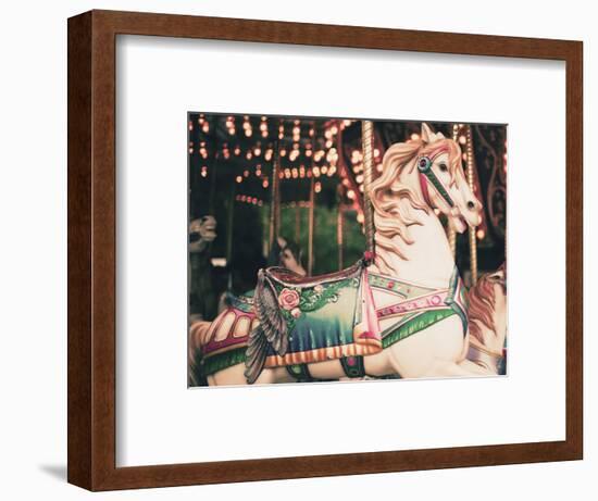 Vintage Carousel Horse-Andrekart Photography-Framed Photographic Print