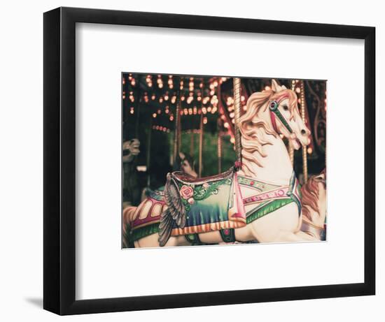 Vintage Carousel Horse-Andrekart Photography-Framed Photographic Print