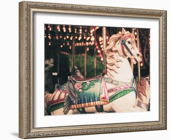 Vintage Carousel Horse-Andrekart Photography-Framed Photographic Print