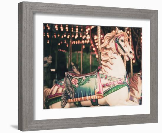 Vintage Carousel Horse-Andrekart Photography-Framed Photographic Print