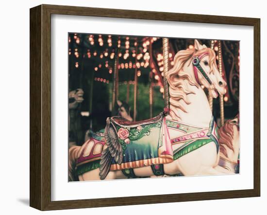 Vintage Carousel Horse-Andrekart Photography-Framed Photographic Print