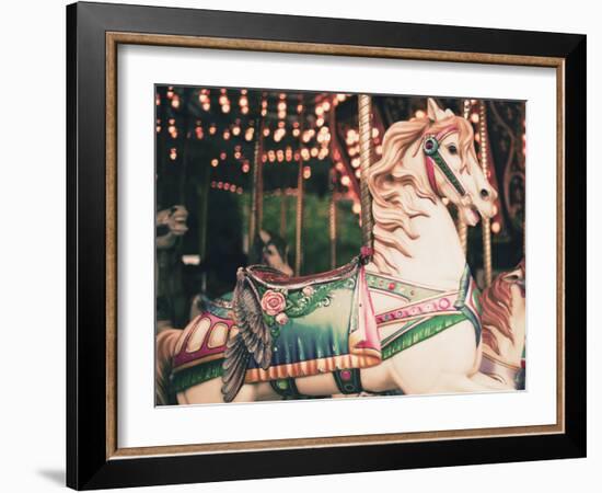 Vintage Carousel Horse-Andrekart Photography-Framed Photographic Print