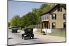 Vintage Cars in Front of Historic Home, Dearborn, Michigan, USA-Cindy Miller Hopkins-Mounted Photographic Print