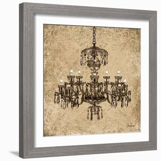 Vintage Chandelier II-Todd Williams-Framed Art Print