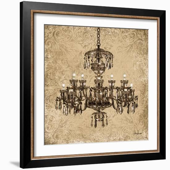 Vintage Chandelier II-Todd Williams-Framed Art Print