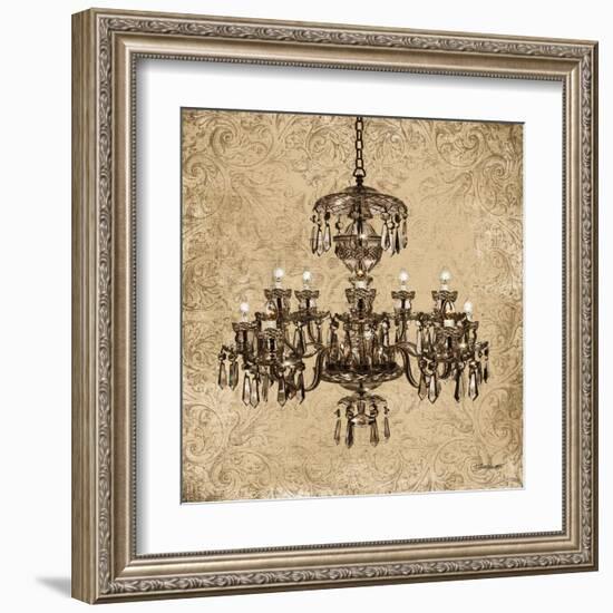 Vintage Chandelier II-Todd Williams-Framed Art Print