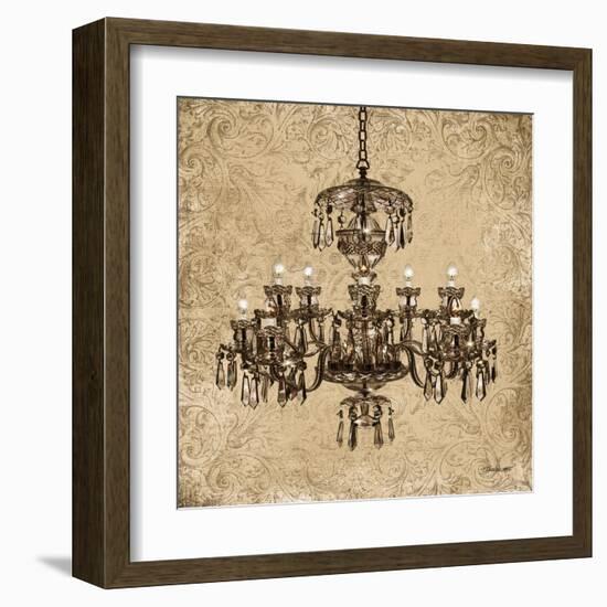 Vintage Chandelier II-Todd Williams-Framed Art Print