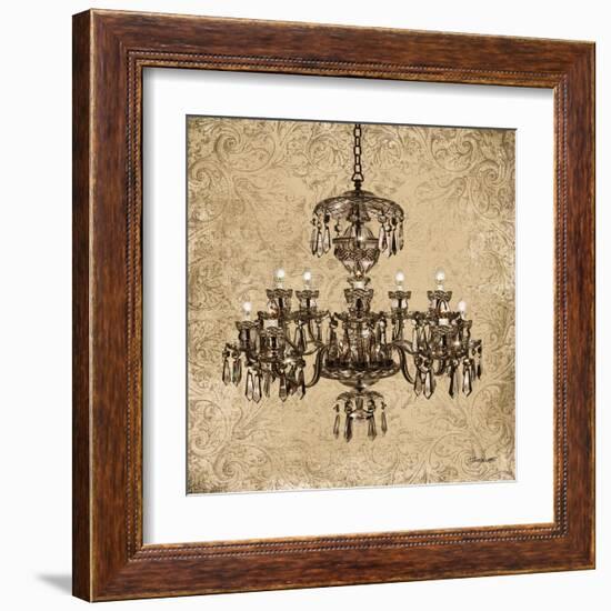 Vintage Chandelier II-Todd Williams-Framed Art Print