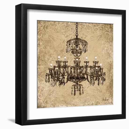 Vintage Chandelier II-Todd Williams-Framed Art Print