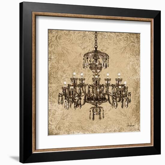 Vintage Chandelier II-Todd Williams-Framed Art Print