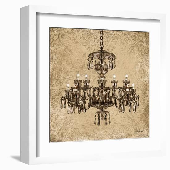 Vintage Chandelier II-Todd Williams-Framed Art Print