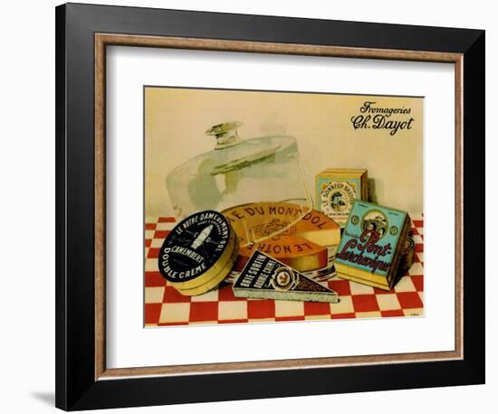 Vintage Cheese - Fromage--Framed Giclee Print