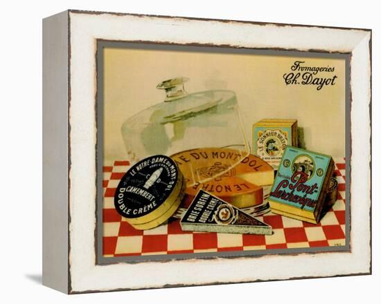 Vintage Cheese - Fromage-null-Framed Premier Image Canvas