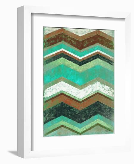 Vintage Chevron II-Michael Marcon-Framed Premium Giclee Print