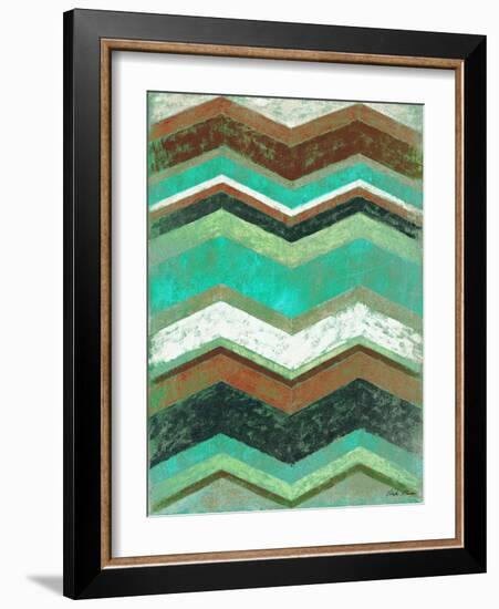 Vintage Chevron II-Michael Marcon-Framed Art Print