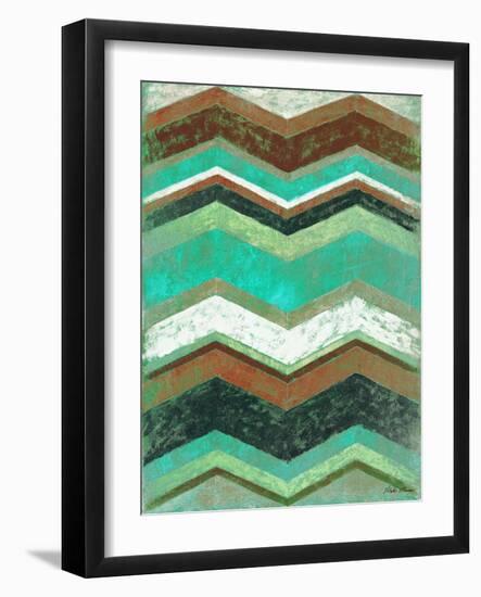 Vintage Chevron II-Michael Marcon-Framed Art Print