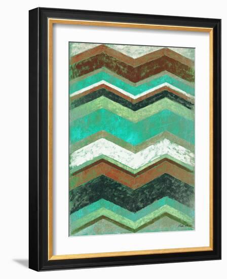 Vintage Chevron II-Michael Marcon-Framed Art Print