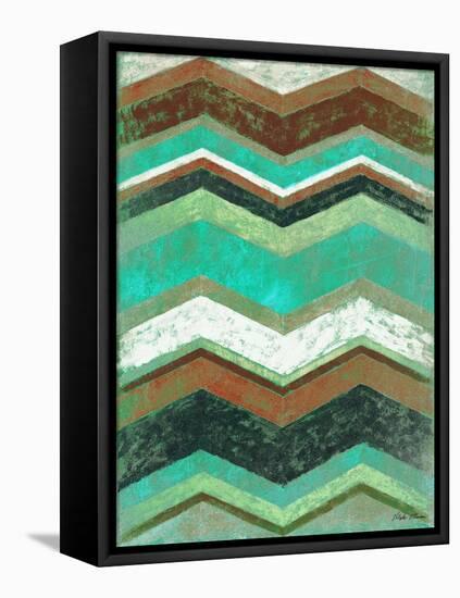 Vintage Chevron II-Michael Marcon-Framed Stretched Canvas