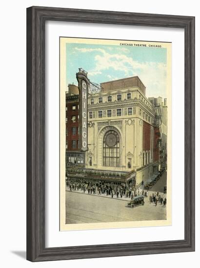 Vintage Chicago Theater-null-Framed Art Print