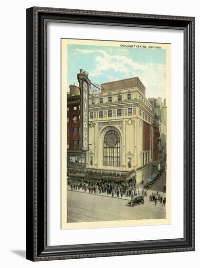 Vintage Chicago Theater-null-Framed Art Print