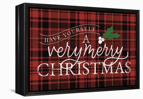 Vintage Christmas IV Neutral-Becky Thorns-Framed Stretched Canvas