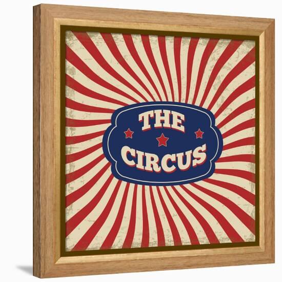 Vintage Circus Background-radubalint-Framed Stretched Canvas