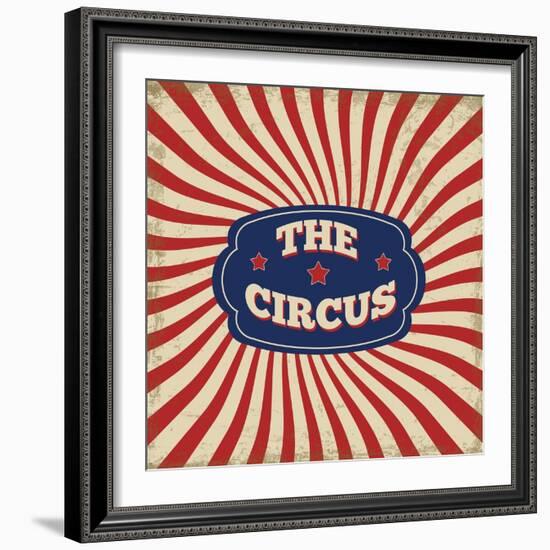 Vintage Circus Background-radubalint-Framed Art Print