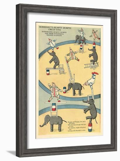 Vintage Circus Toys-null-Framed Art Print