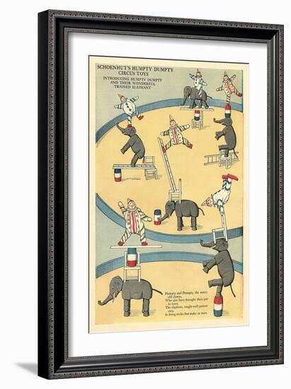 Vintage Circus Toys-null-Framed Art Print