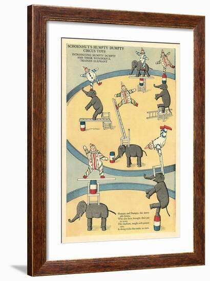 Vintage Circus Toys-null-Framed Art Print