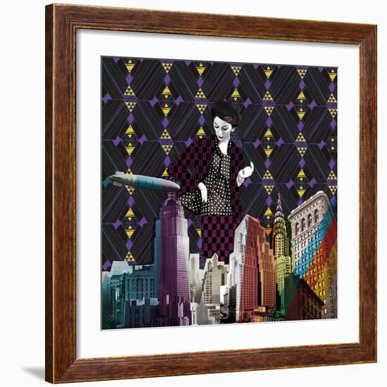 Vintage City II-Emilie Ramon-Framed Art Print