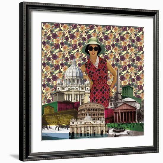 Vintage City IV-Emilie Ramon-Framed Art Print