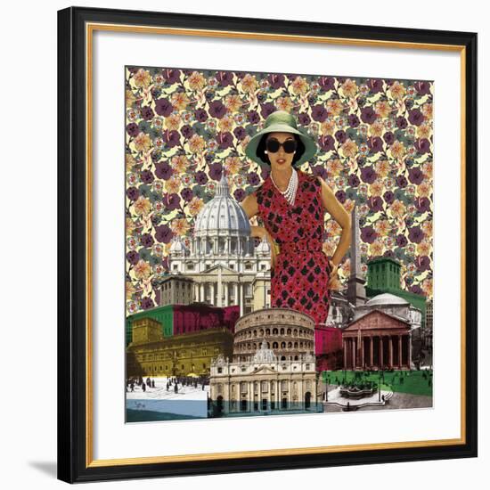 Vintage City IV-Emilie Ramon-Framed Art Print