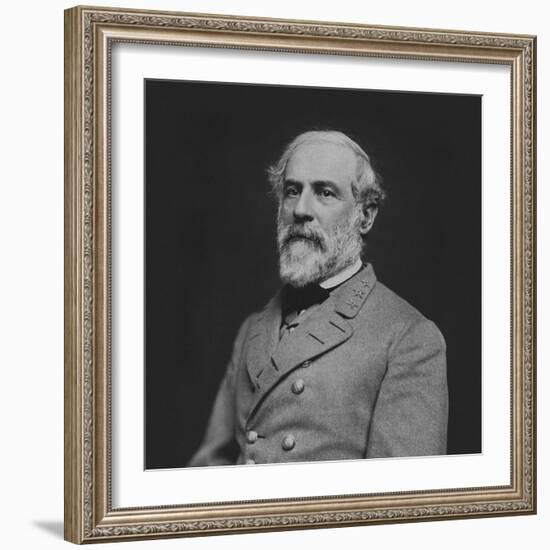 Vintage Civil War Photo of Confederate Civil War General Robert E. Lee-null-Framed Photographic Print