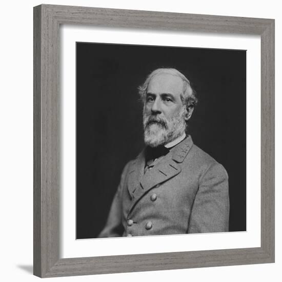 Vintage Civil War Photo of Confederate Civil War General Robert E. Lee-null-Framed Photographic Print