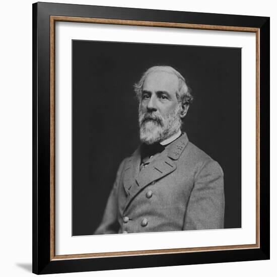 Vintage Civil War Photo of Confederate Civil War General Robert E. Lee-null-Framed Photographic Print