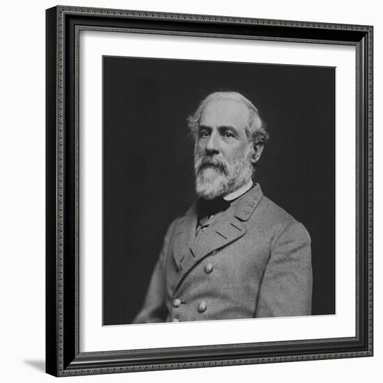 Vintage Civil War Photo of Confederate Civil War General Robert E. Lee-null-Framed Photographic Print