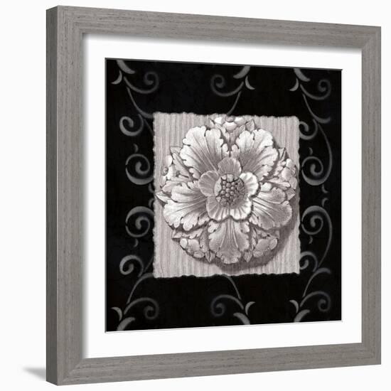 Vintage Classic Rosette IV-null-Framed Art Print