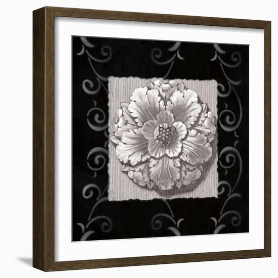 Vintage Classic Rosette IV-null-Framed Art Print