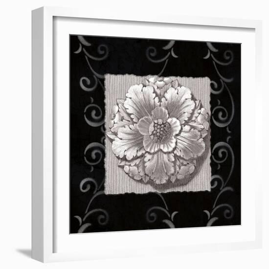 Vintage Classic Rosette IV-null-Framed Art Print