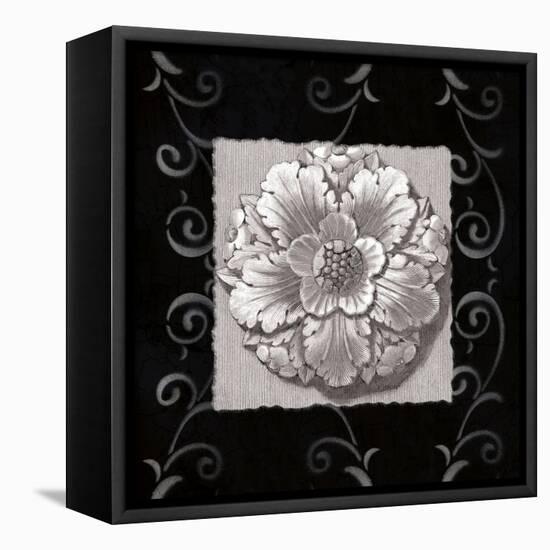 Vintage Classic Rosette IV-null-Framed Stretched Canvas